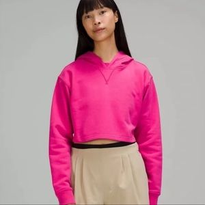 NWT Lululemon All Yours Cropped Hoodie Sonic Pink